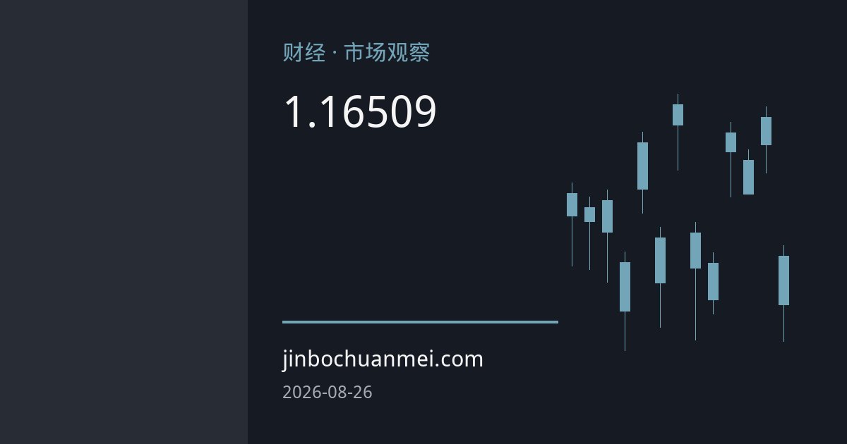欧元持稳1.1650上方：欧央行9月加息预期与德国数据共振，市场聚焦杰克逊霍尔